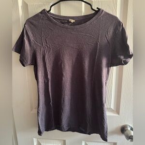 Women's Onno Medium Solid Purple T-shirt - 45% Organic Cotton, 55% Hemp